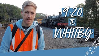 Steam Locomotive Footplate Ride to Whitby On the North Yorkshire Moors Railway [upl. by Vaenfila]