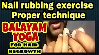 Balayam yoga How to properly do balayam yoga the nail rubbing exercise for hair growthtannudada [upl. by Huldah]