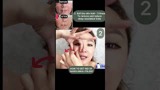 HOW TO GET RID OF NASAL FOLDS  faceyoga facemassage antiaging [upl. by Melly]