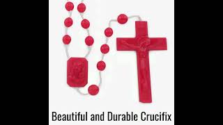 Product spotlight Plastic Rosary Crucifix at Rosarymartcom [upl. by Gaither608]