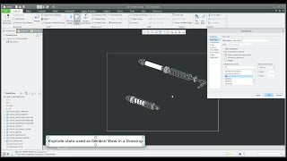 How to place Exploded assembly in a drawing [upl. by Ellmyer]