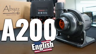 ABYZZ A200  German high performance pump 200 W HOW TO START [upl. by Carberry]