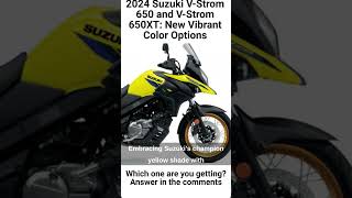 2024 Suzuki VStrom 650 and VStrom 650XT New Vibrant Color Options [upl. by Naresh]