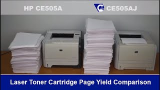 Laser Toner Cartridge Page Yield Comparison [upl. by Leamiba986]