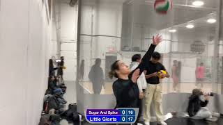 RiseUP CoEd Volleyball S1 W10 Sugar And Spike VS Little Giants [upl. by Etnoved]