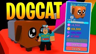 I GOT THE DOGCAT PET IN BUBBLE GUM SIMULATOR Roblox [upl. by Nivak]