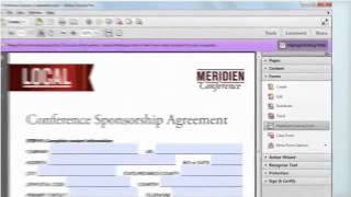 Creating fillable forms using Acrobat X [upl. by Akiem]