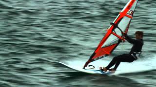 Windsurfing  Carve Gybe Freeride kit in Ireland [upl. by Lewendal883]