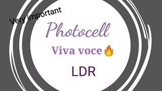 PHOTOCELL experimentViva Questions that you can’t afford to miss [upl. by Hsekin247]