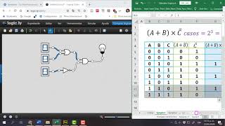 Simulación de circuitos con compuertas lógicas en LogicLy [upl. by Sivolc]