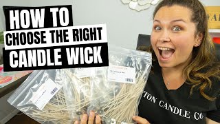 How to choose a candle wick picking the right candle wick for your container [upl. by Leihcim]