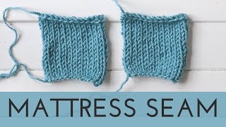 Mattress Stitch  Invisible Knitting Seam [upl. by Lezah801]