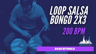 Loop SALSA Bongó I 2x3 I 200 bpm [upl. by Tobi]