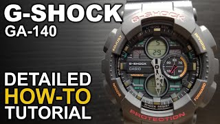 Gshock GA140  Detailed HowTo Tutorial on module 5612 [upl. by Shifrah]