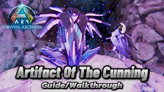 Ark Survival Ascended The Island Artifact Of The Cunning HARD Water Cave [upl. by Aisatnaf]