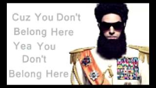 The Dictator Aladeen MotherFucker English Lyrics [upl. by Haidabez576]