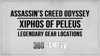 Assassins Creed Odyssey Legendary Chest Locations  Xiphos of Peleus  Legendary Gear  Weapons [upl. by Yenetruoc192]