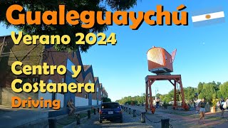 Gualeguaychú Verano 2024 Costanera y Centro Driving Narrado Entre Ríos Argentina [upl. by Aiouqahs858]