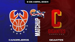 Cangrejeros de Santurce vs Gigantes de Carolina  BSN2024 [upl. by Afihtan]