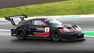 2023 Porsche 9912 GT2 RS Clubsport Evo track debut Accelerations Downshifts amp Sound [upl. by Annairoc]