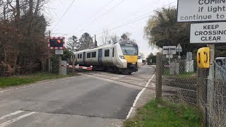 Shepreth Meldreth Road Level Crossing Cambridgeshire [upl. by Noek]