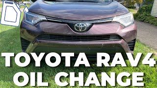 How To Change Oil 20122018 Toyota Rav4  Easy DIY Oil Change [upl. by Elmajian]