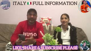 ITALY 🇮🇹 IMMIGRATION FULL INFORMATION IN PUNJABI BY SIMRAN amp SIBIA [upl. by Ahsiekel]