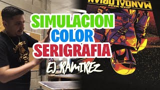 COMO HAGO LA SIMULACION COLOR EN SERIGRAFIA TEXTIL  Ej Ramirez [upl. by Billye386]