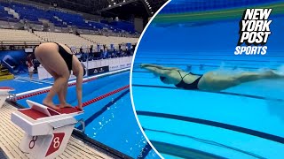 Paraguayan swimmer captivates Olympic fans before Paris Games [upl. by Besnard275]