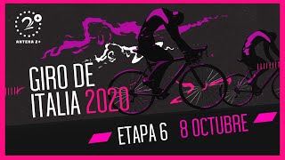 Giro de Italia 2020 EN VIVO Etapa 6 Castrovillari  Matera [upl. by Epolenep]