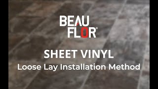 How to loose lay sheet vinyl flooring [upl. by Anitnamaid382]