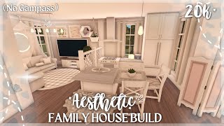 20K BLOXBURG AESTHETIC FAMILY HOUSE BUILD NO GAMEPASS [upl. by Eseila]