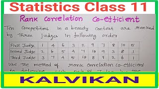 Spearmans Rank Correlation  Type 3  When repeated data is given  Correlation Statistics  Tamil [upl. by Clintock]