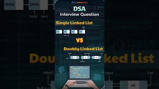 Single Linked List vs Doubly Linked List in DSA shorts [upl. by Eidnarb]