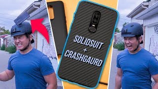 The BEST OnePlus 6 Cases  RhinoShield SolidSuit and CrashGuard Case for OnePlus 6  Review [upl. by Ekaj]