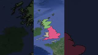 As diferenças entre Inglaterra Grã Bretanha e Reino Unido historia curiosidades historyshorts [upl. by Omland753]