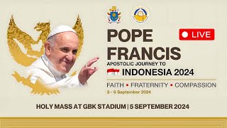 Holy Mass at GBK Stadium  5 September 2024 [upl. by Christyna]