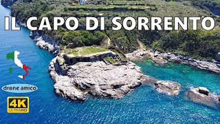 IL CAPO DI SORRENTO  BAGNI DELLA REGINA GIOVANNA  VILLA ROMANA I SEC dC  4K UHD DRONE VIDEO [upl. by Tia]