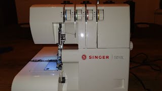 Singer S010L overlocker inrijgen Singer overlocker threading machine [upl. by Jenei997]