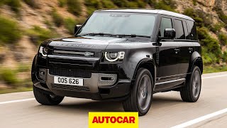 Return of the V8 Defender Supercharged new Land Rover Defender V8 and PHEV review  Autocar [upl. by Asirap]