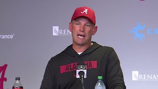 Alabama head coach Kalen DeBoer speaks after the Tide takes down Georgia 4134 [upl. by Silverman948]