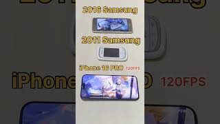 power of 2016 Samsung vs iPhone 16pro max 🗿 pubg smartphone pubgmobile freefire pocox [upl. by Maggio]