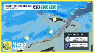 Verglas  des routes glacées dans la région de Montréal [upl. by Bray]