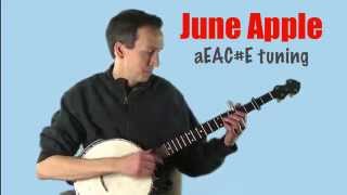 Clawhammer Banjo quotJune Applequot plus lesson and tab [upl. by Niraa]