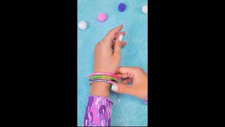 Comment faire des bracelets avec des paillettes flottantes SlickSlimeSam Filles Shorts [upl. by Acila]