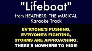 quotLifeboatquot from Heathers The Musical  Karaoke Track with Lyrics on Screen [upl. by Adnahsam]