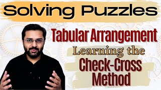 Logical Reasoning  2 Tabular Arrangement  Learn the checkcross method [upl. by Alimak464]