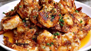 Quick and Easy Garlic Butter Shrimp Recipe  Garlic Shrimp Recipe [upl. by Irdua]