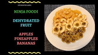 Ninja Foodi Dehydrated Pineapples Bananas and Apples [upl. by Niliac]