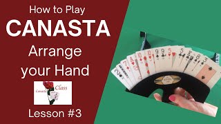 How to Play Canasta Beginner  Organize Cards  Lesson 3 Modern American Canasta canasta cardgames [upl. by Letnahc]